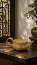 Product view 1 of 60ml Bamboo Sculptural Form zisha teapot in Qing Duanni Clay, No. 012
