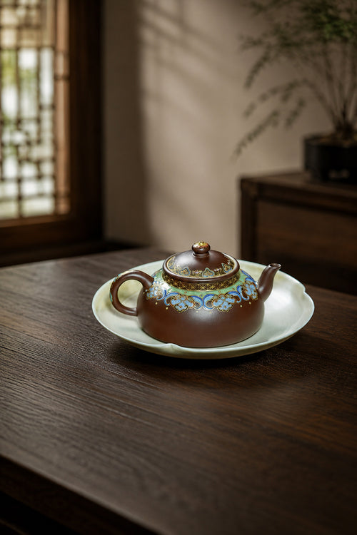 Product view 1 of 160ml Ban Yue zisha teapot in Aged Zini Clay, No. 264