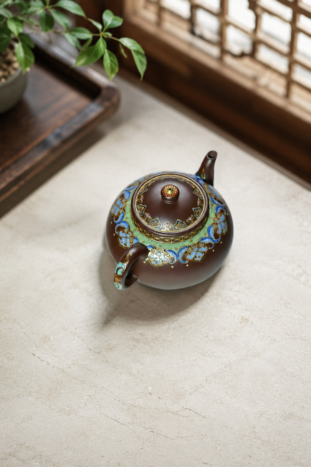 Product view 3 of 160ml Ban Yue zisha teapot in Aged Zini Clay, No. 264