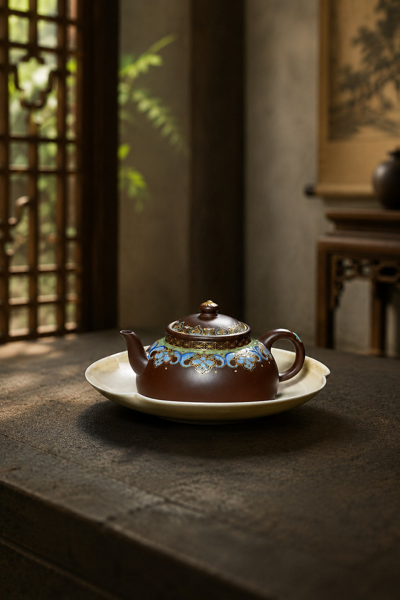 Product view 4 of 160ml Ban Yue zisha teapot in Aged Zini Clay, No. 264