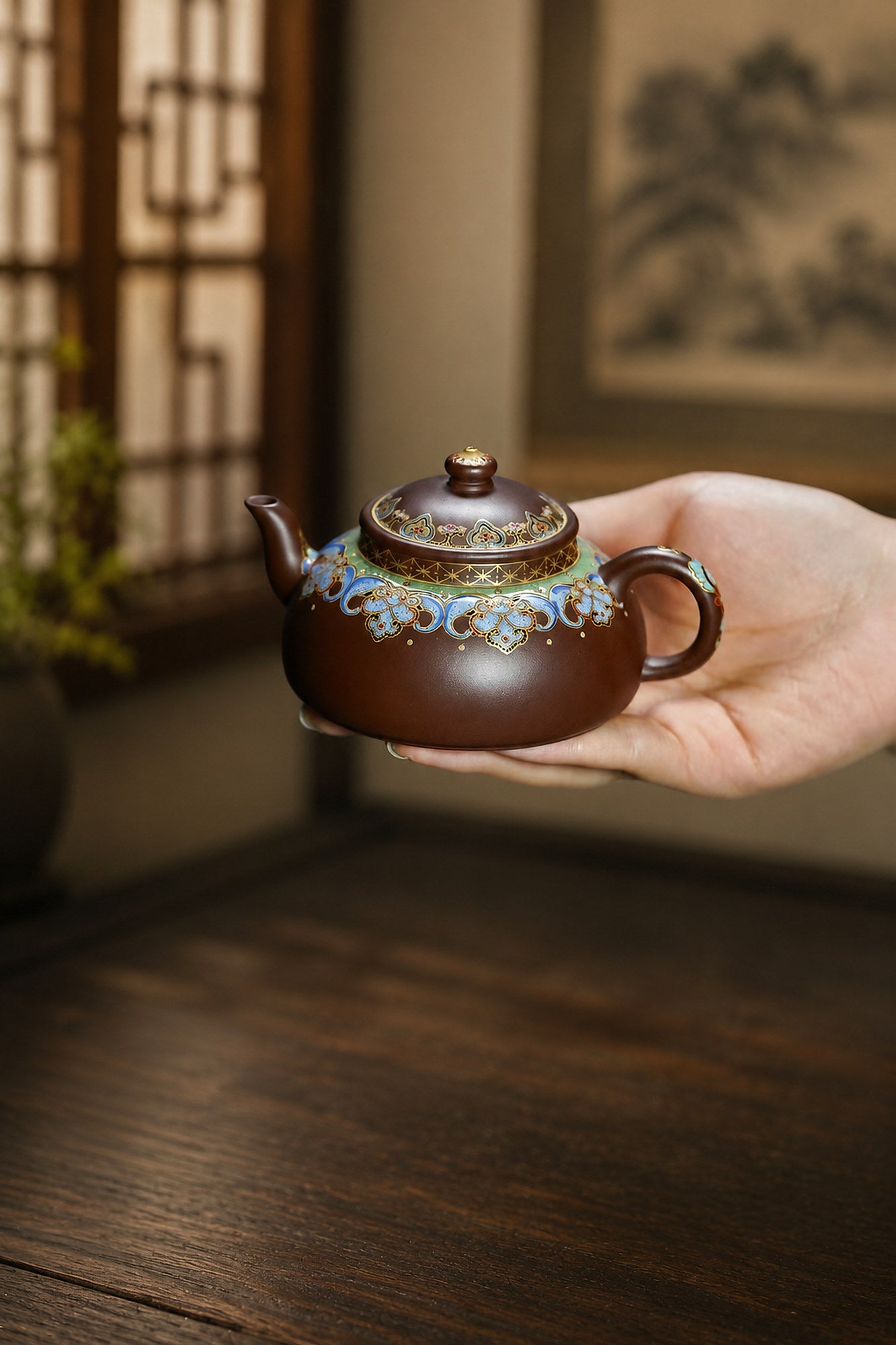 Product view 8 of 160ml Ban Yue zisha teapot in Aged Zini Clay, No. 264