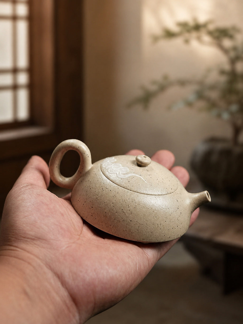Product view 3 of 100ml Ban Yue zisha teapot in Baiyu Duanni Clay, No. 260