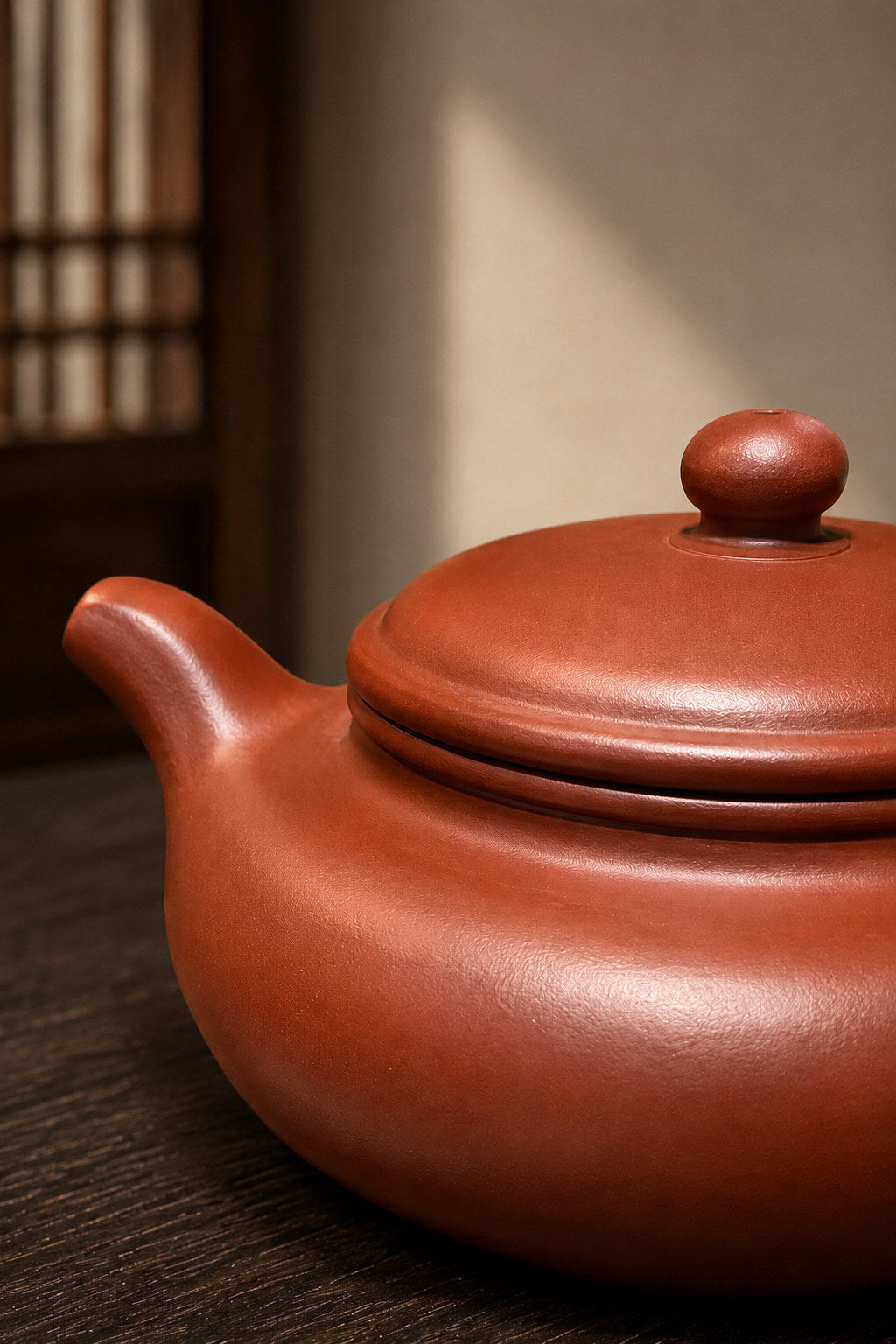 Product view 3 of 120ml Bian Fu zisha teapot in Dahongpao Clay, No. 079