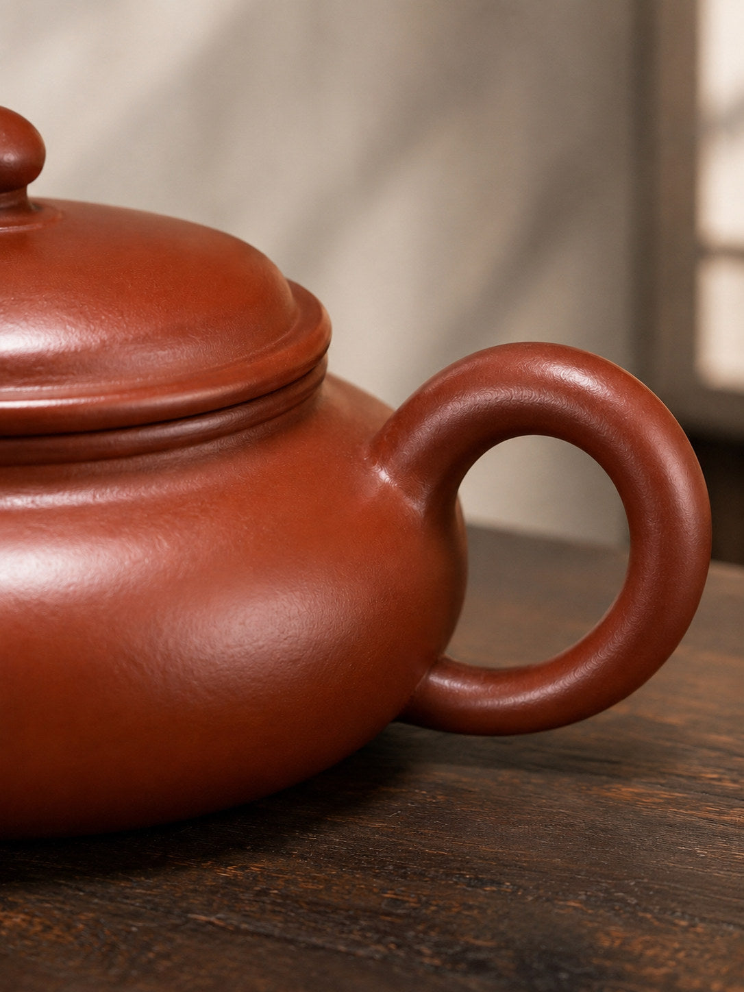 Product view 5 of 120ml Bian Fu zisha teapot in Dahongpao Clay, No. 079