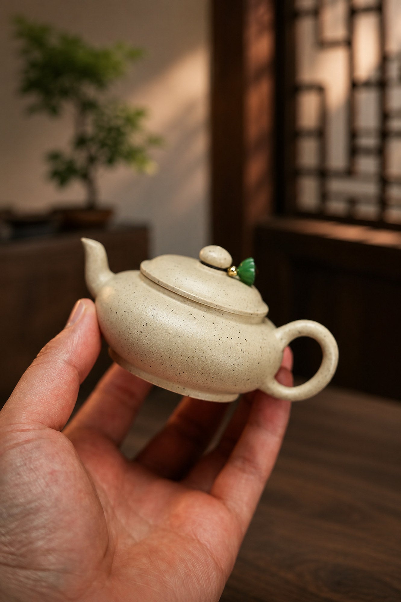 Product view 3 of 100ml Bian Ying zisha teapot in Baiyu Duanni Clay, No. 229