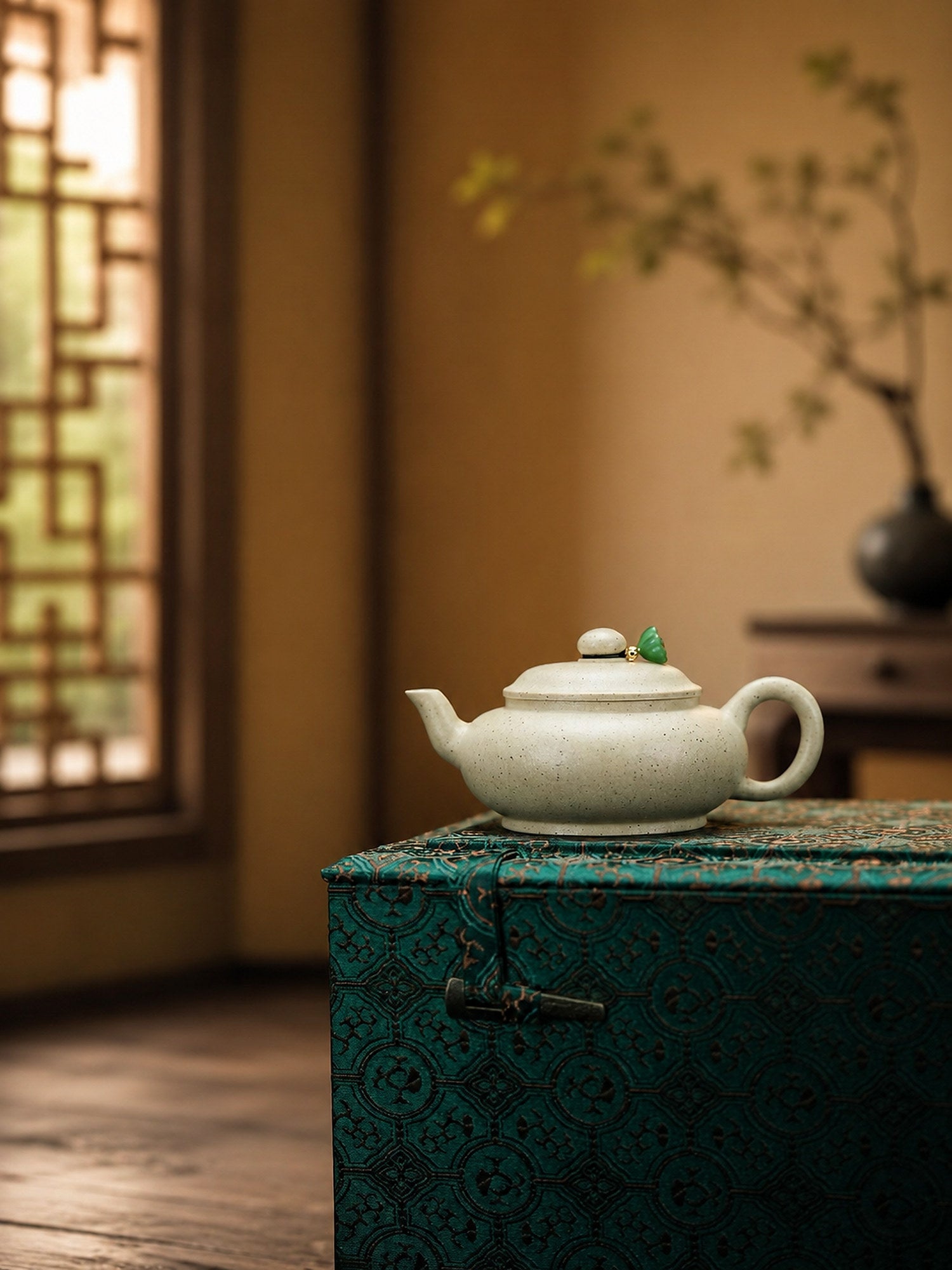 Product view 4 of 100ml Bian Ying zisha teapot in Baiyu Duanni Clay, No. 229