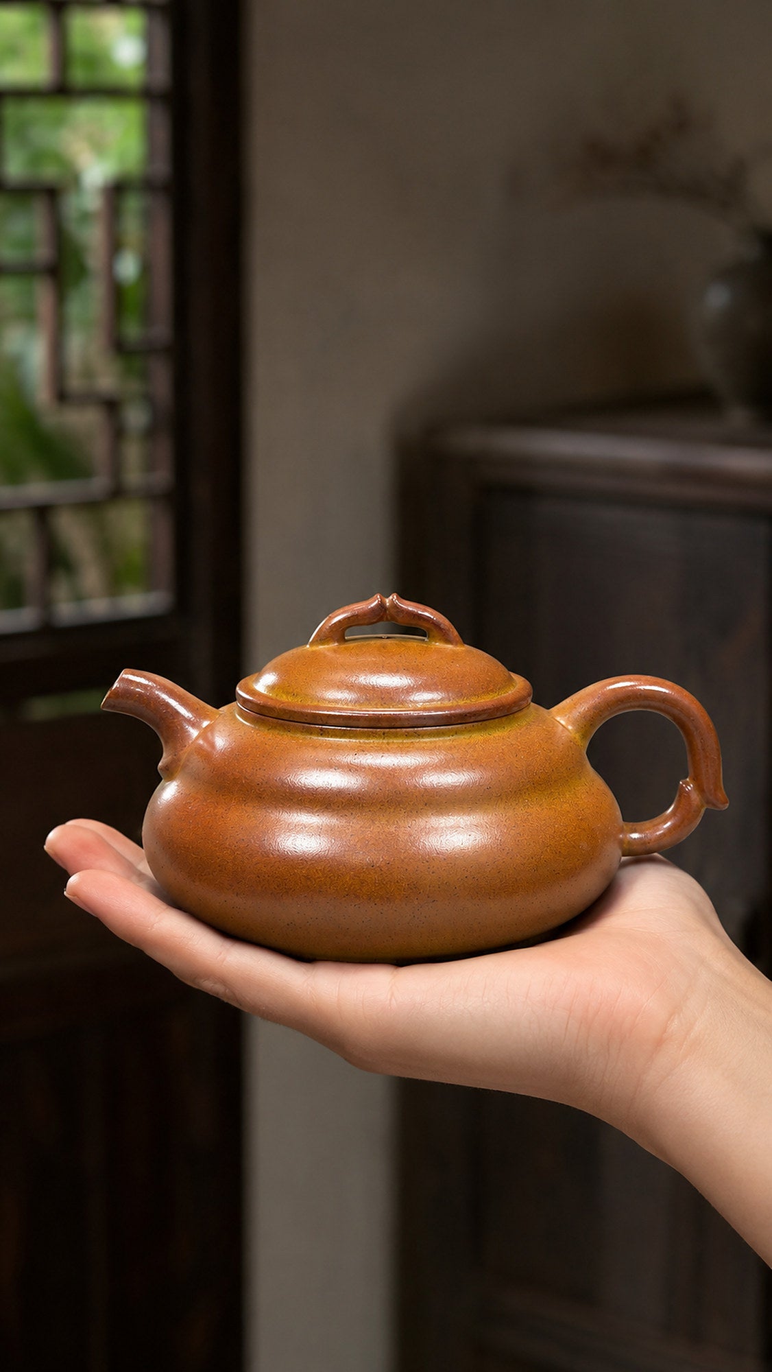 Product view 2 of 200ml Chen Xin Ru Yi zisha teapot in Golden Duanni Clay, No. 174