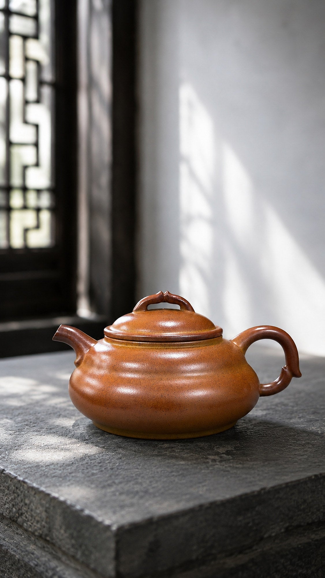 Product view 6 of 200ml Chen Xin Ru Yi zisha teapot in Golden Duanni Clay, No. 174