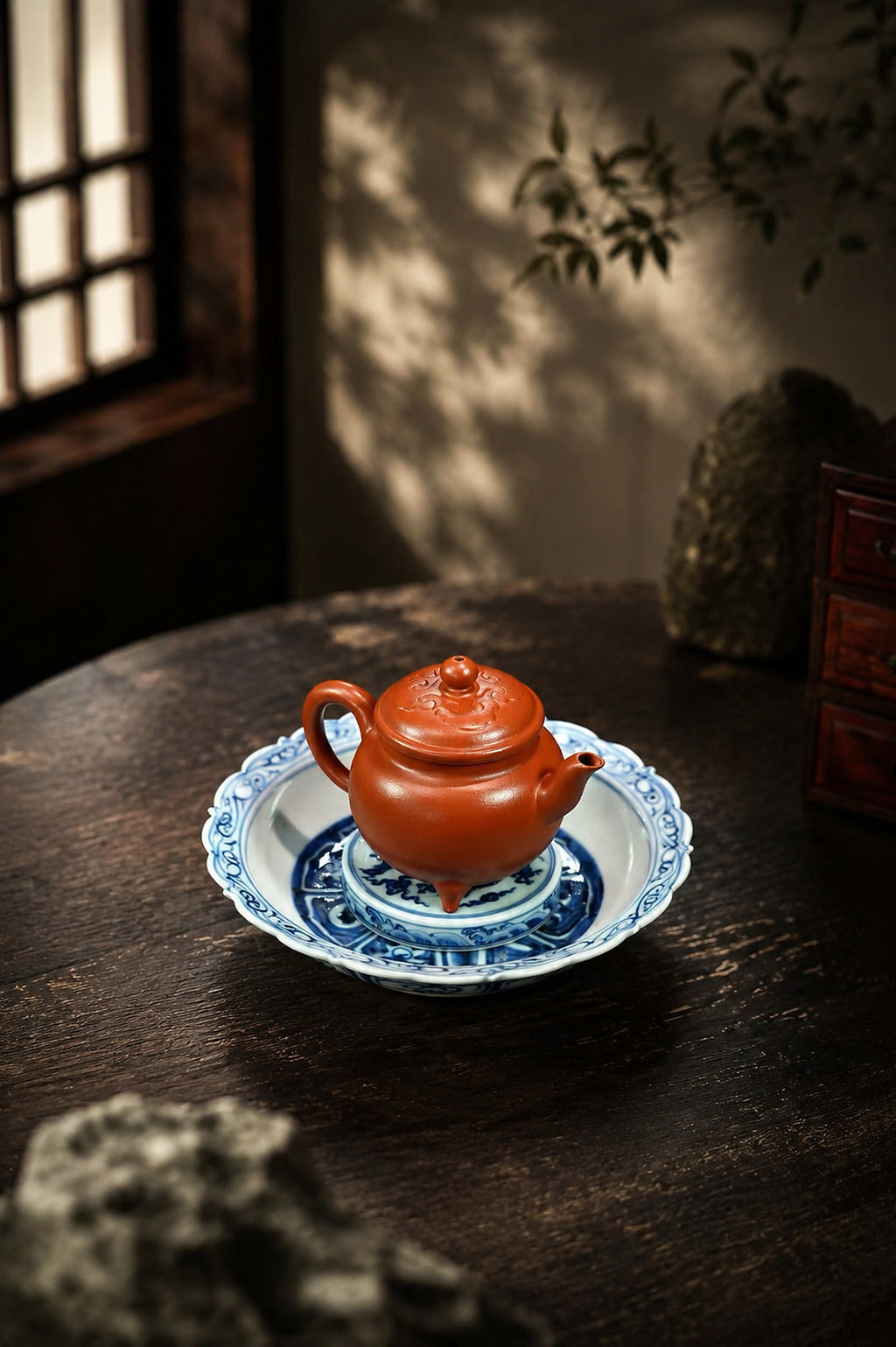 Product view 4 of 110ml Da Bin Ru Yi zisha teapot in Xiao Hongni Clay, No. 347