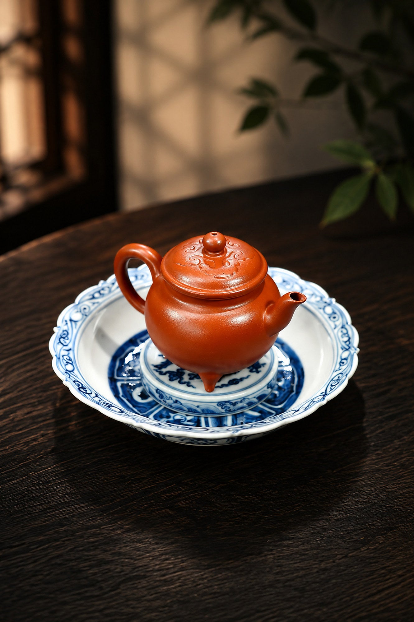 Product view 5 of 110ml Da Bin Ru Yi zisha teapot in Xiao Hongni Clay, No. 347
