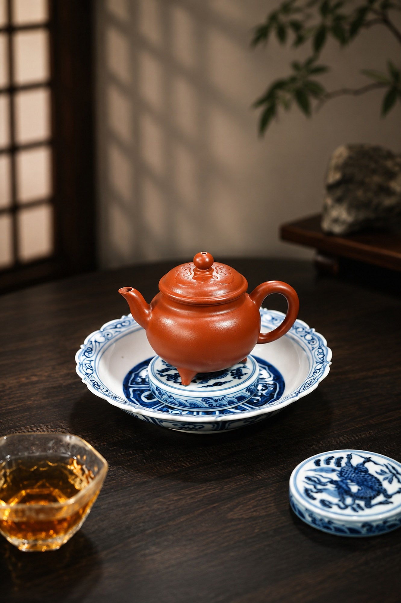 Product view 7 of 110ml Da Bin Ru Yi zisha teapot in Xiao Hongni Clay, No. 347