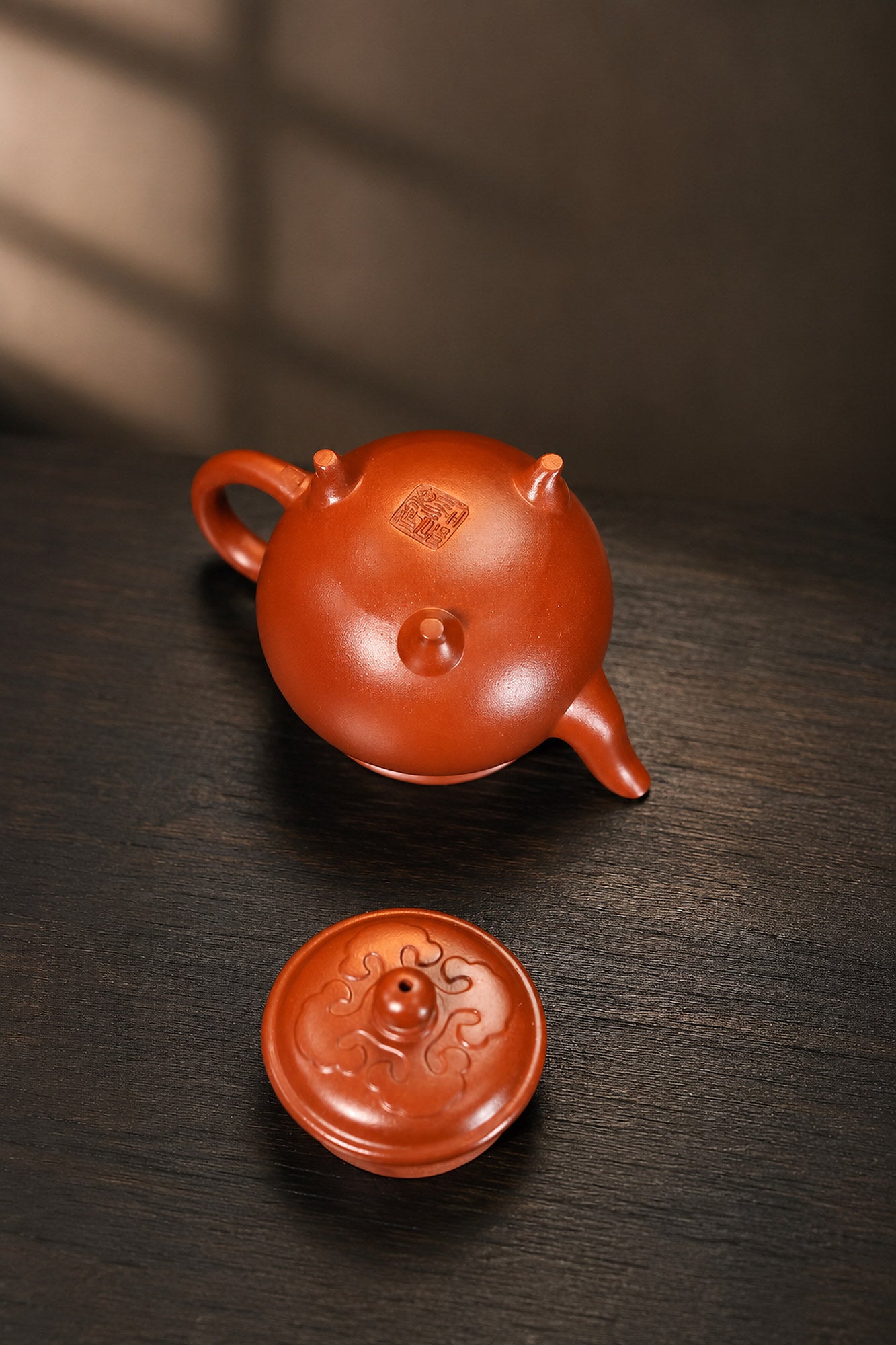 Product view 9 of 110ml Da Bin Ru Yi zisha teapot in Xiao Hongni Clay, No. 347