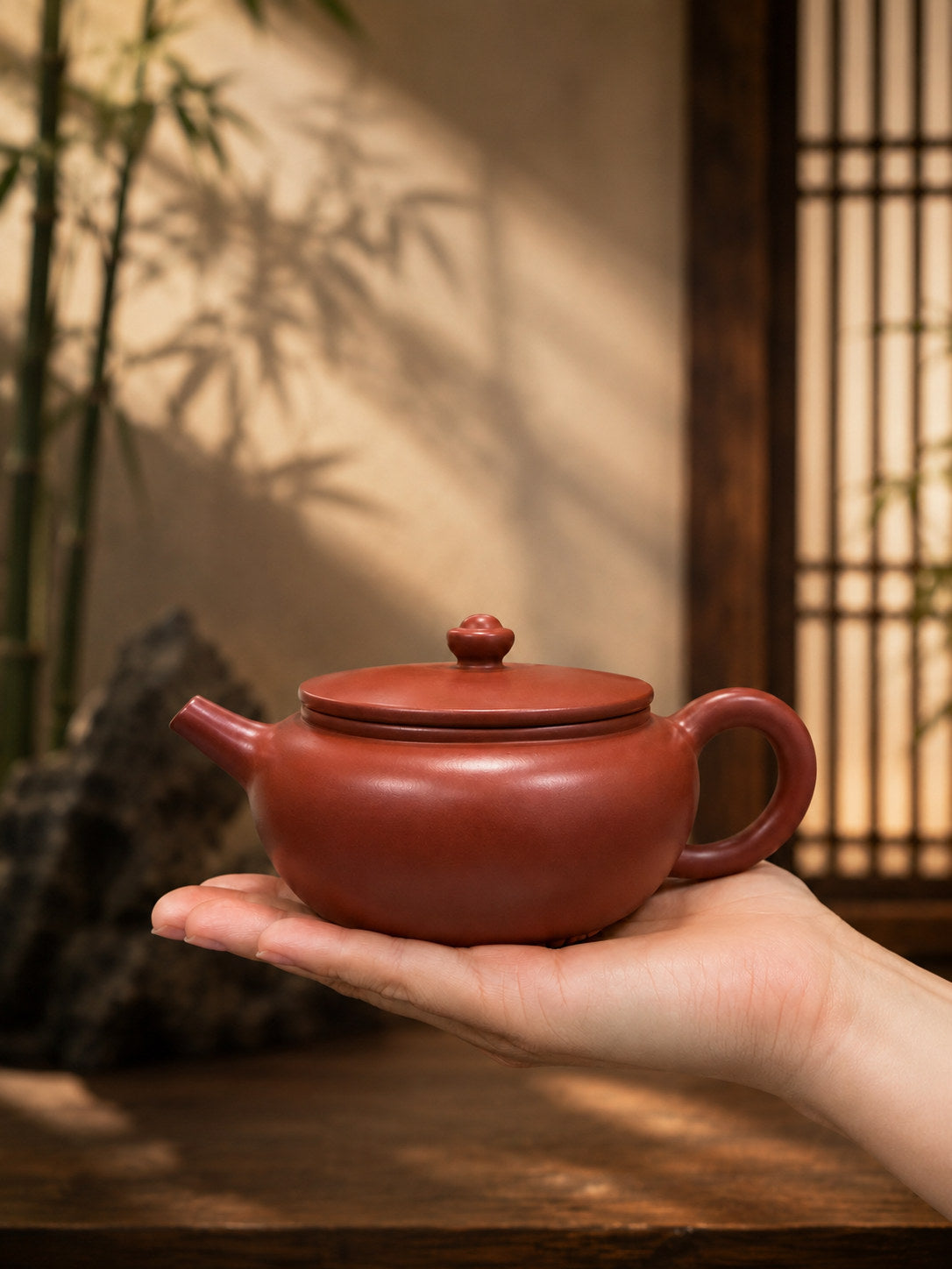 Product view 2 of 180ml Da Bin Shi Yi zisha teapot in Dahongpao Clay, No. 088