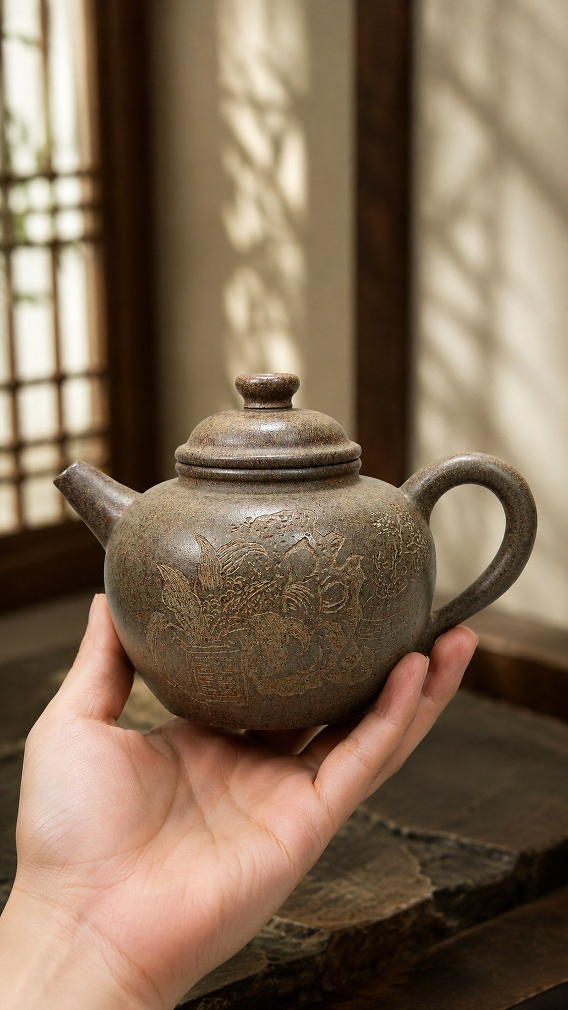 Product view 1 of 200ml Da Bin Yuan Niu zisha teapot in Xiekeqing Clay, No. 189
