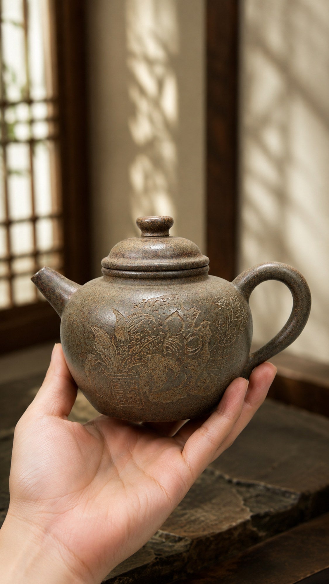 Product view 2 of 200ml Da Bin Yuan Niu zisha teapot in Xiekeqing Clay, No. 189