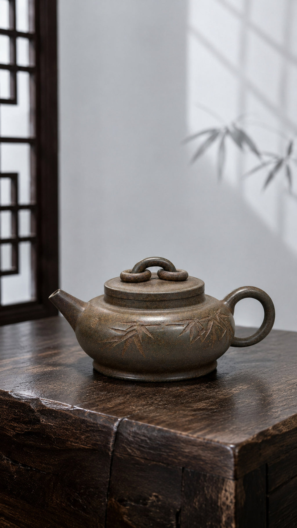 Product view 6 of 210ml Da Wen Shuang Quan zisha teapot in Xiekeqing Clay, No. 204