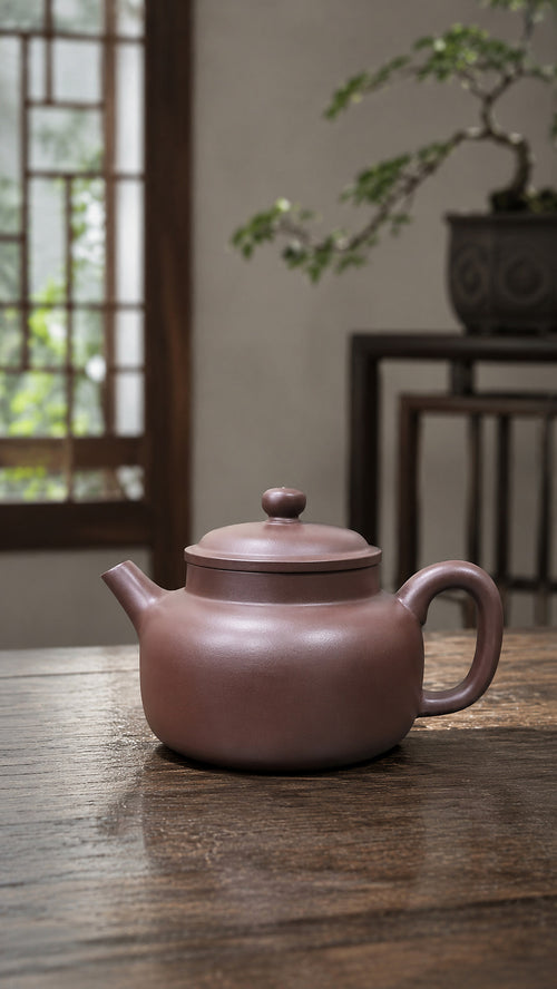 Product view 2 of 110ml Dezhong zisha teapot in Dicaoqing Zini Clay, No. 059