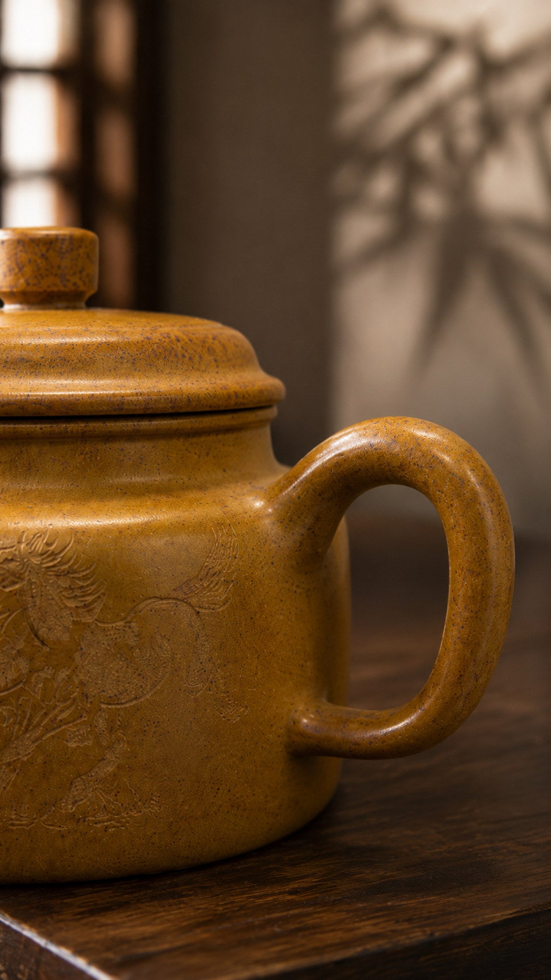 Product view 5 of 230ml Dezhong zisha teapot in Golden Duanni Clay, No. 180