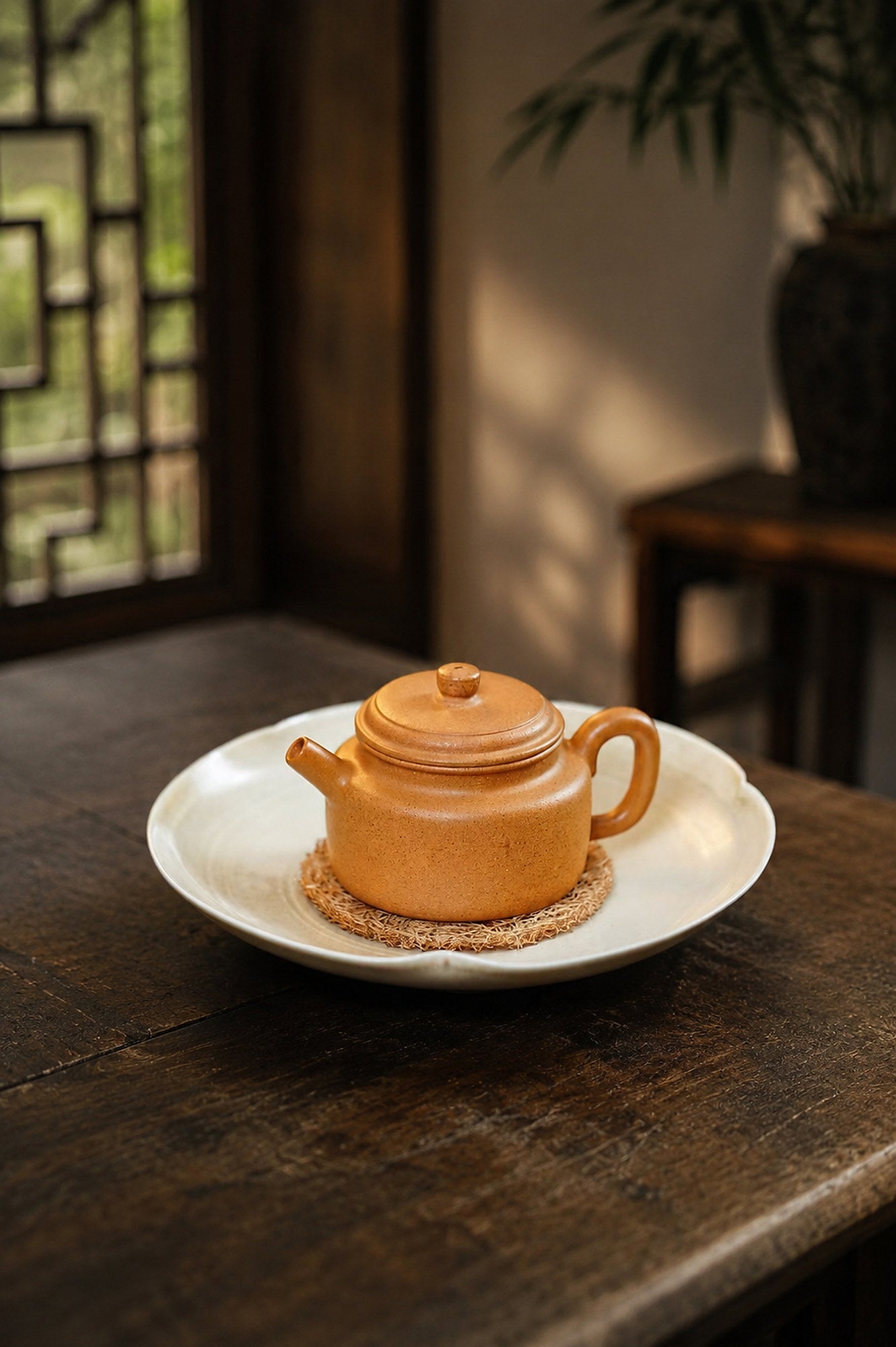 Product view 2 of 75ml Dezhong zisha teapot in Golden Duanni Clay, No. 339