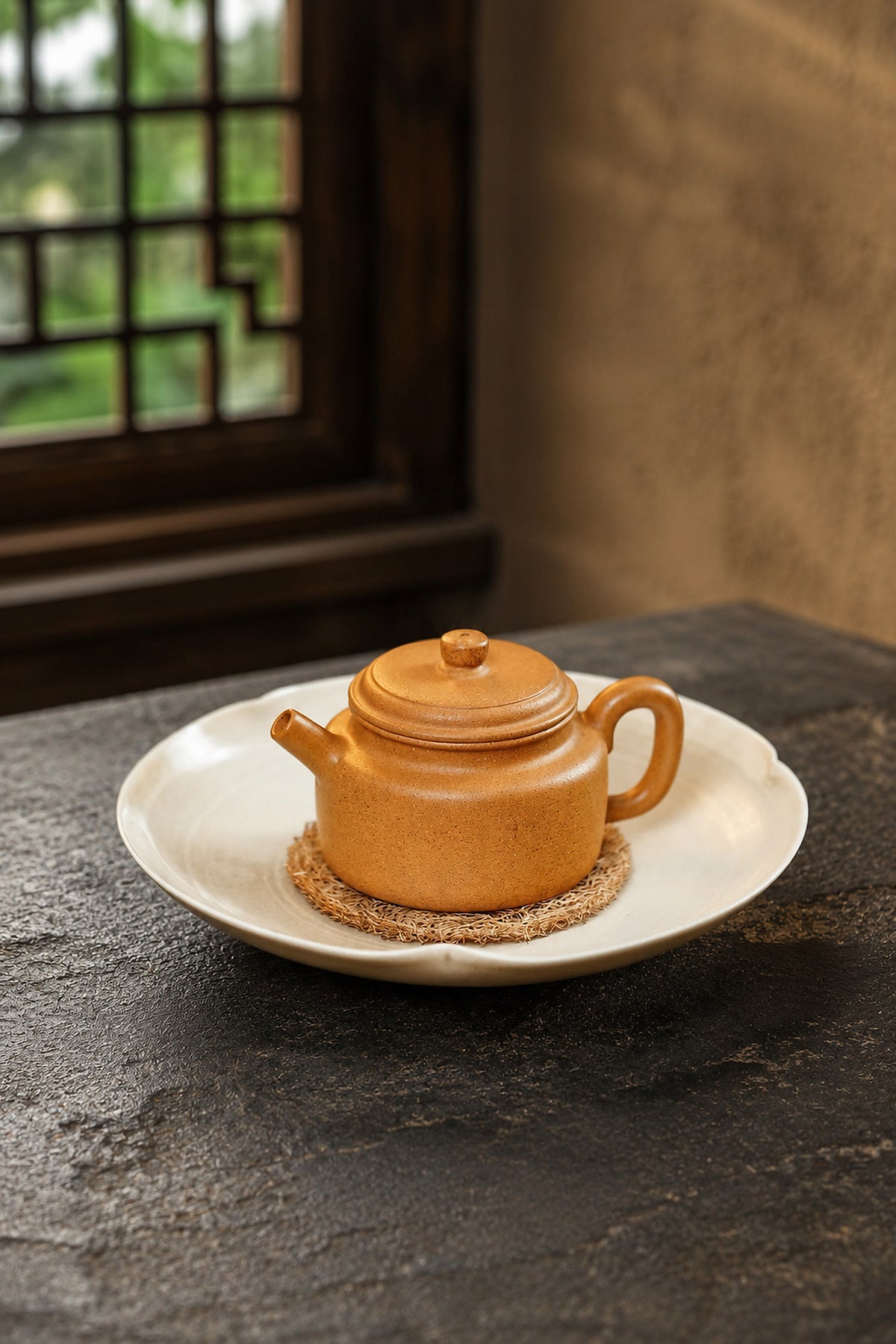 Product view 6 of 75ml Dezhong zisha teapot in Golden Duanni Clay, No. 339