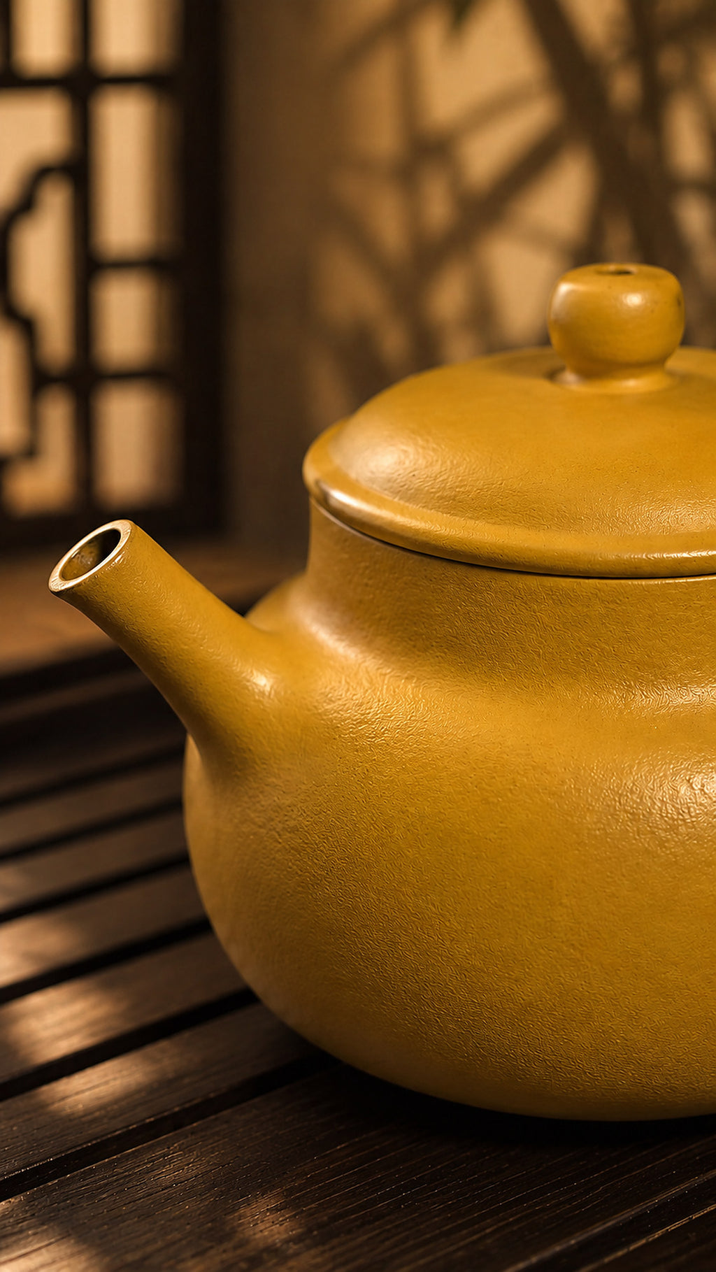 Product view 5 of 100ml Dezhong zisha teapot in Golden Zhuni Clay, No. 028