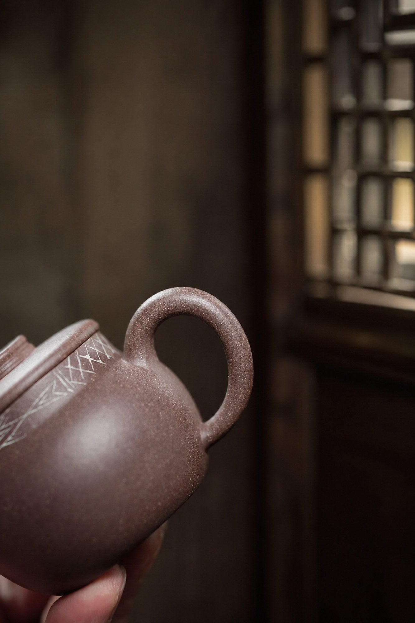 Product view 1 of 80ml Dezhong zisha teapot in Zini Clay, No. 325
