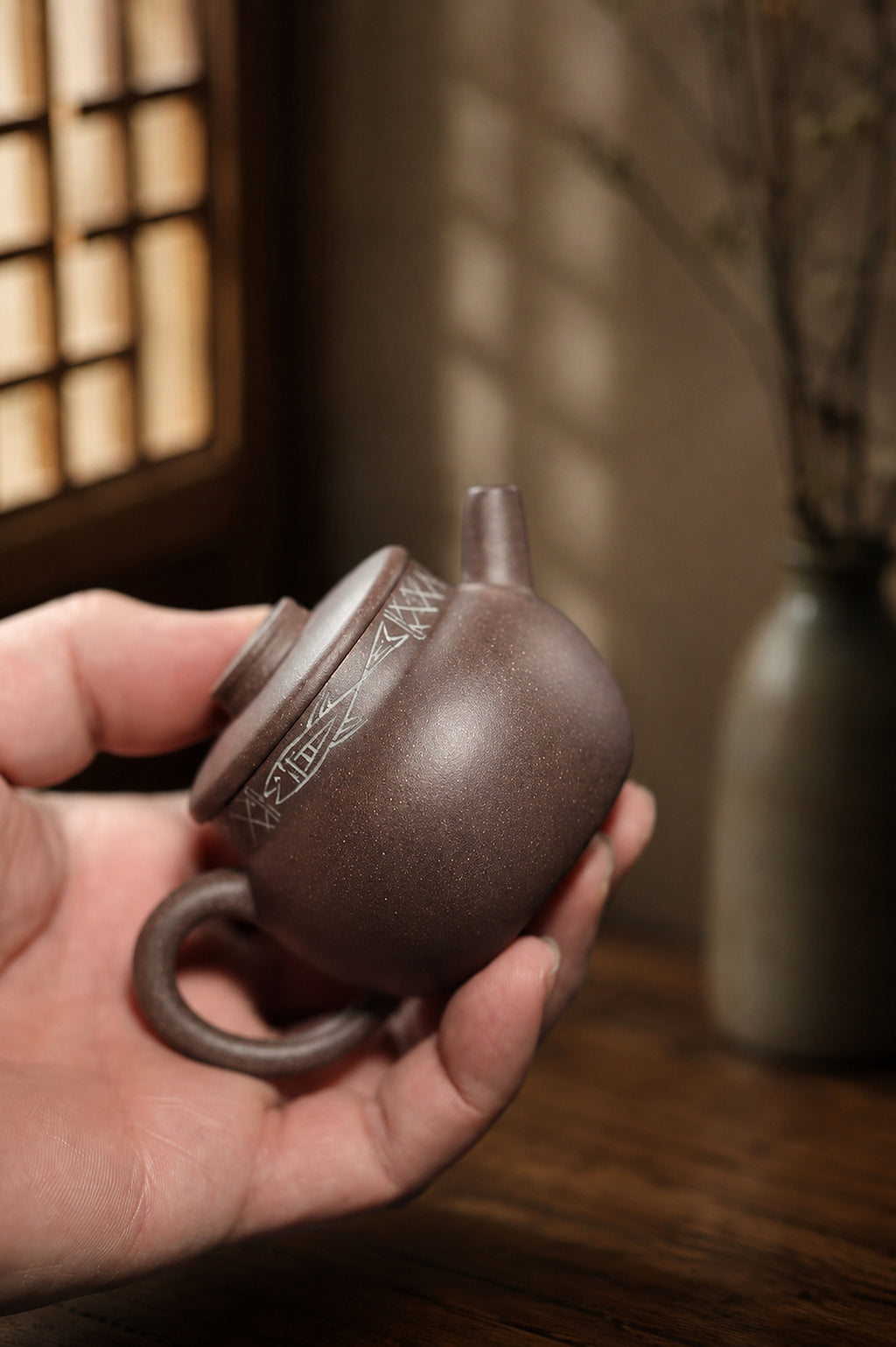 Product view 2 of 80ml Dezhong zisha teapot in Zini Clay, No. 325