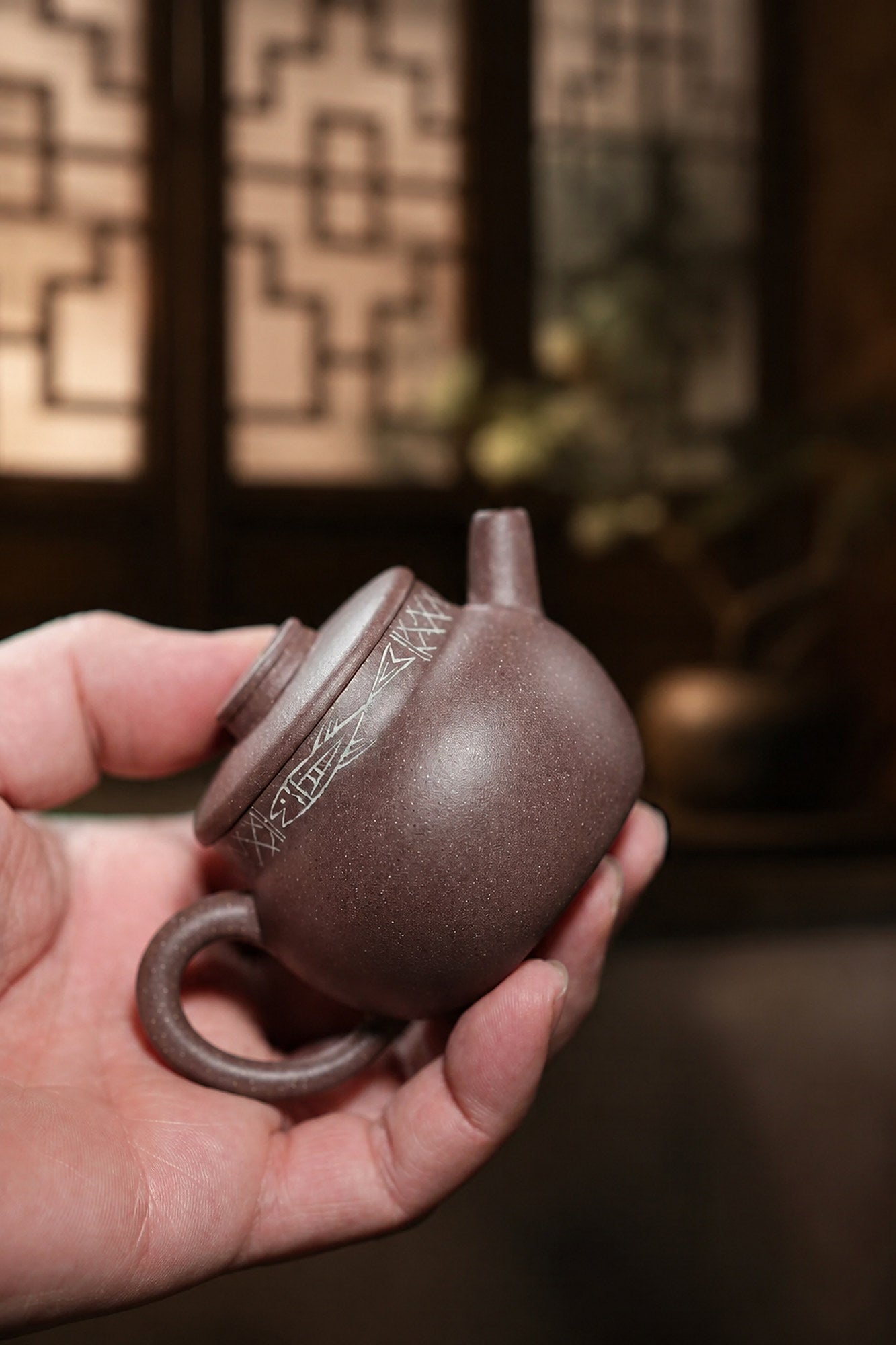 Product view 6 of 80ml Dezhong zisha teapot in Zini Clay, No. 325