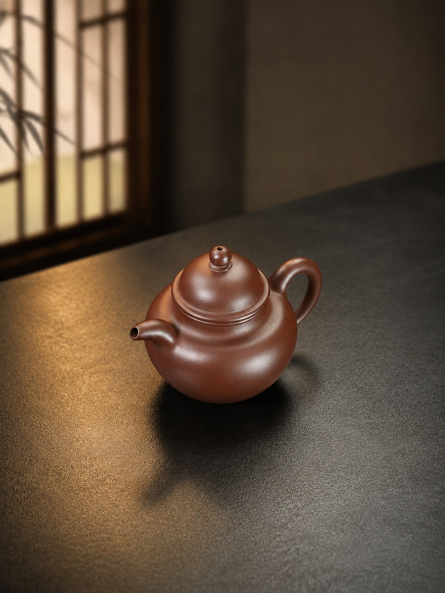 Product view 1 of 100ml Duo Qiu zisha teapot in Aged Zini Clay, No. 382