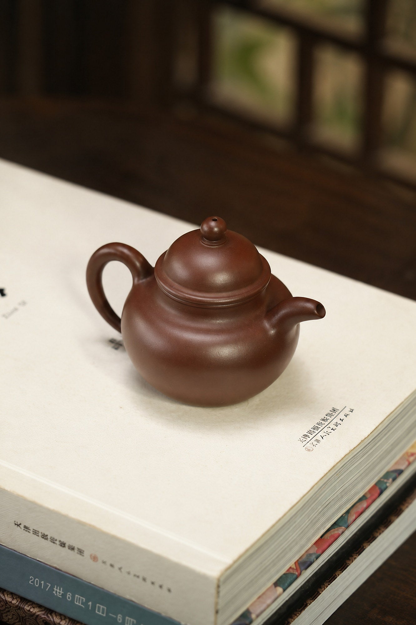 Product view 3 of 100ml Duo Qiu zisha teapot in Aged Zini Clay, No. 382