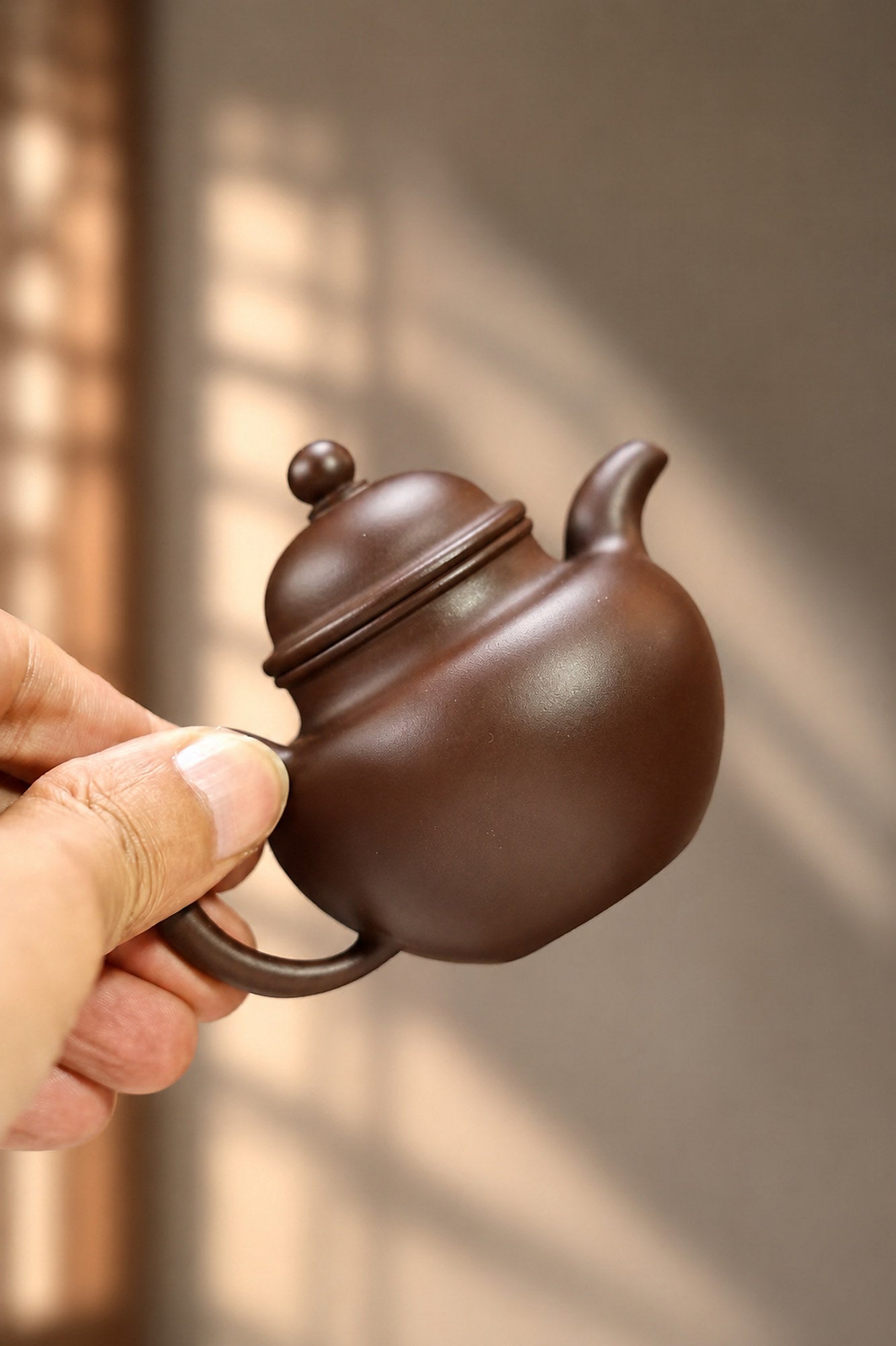 Product view 4 of 100ml Duo Qiu zisha teapot in Aged Zini Clay, No. 382