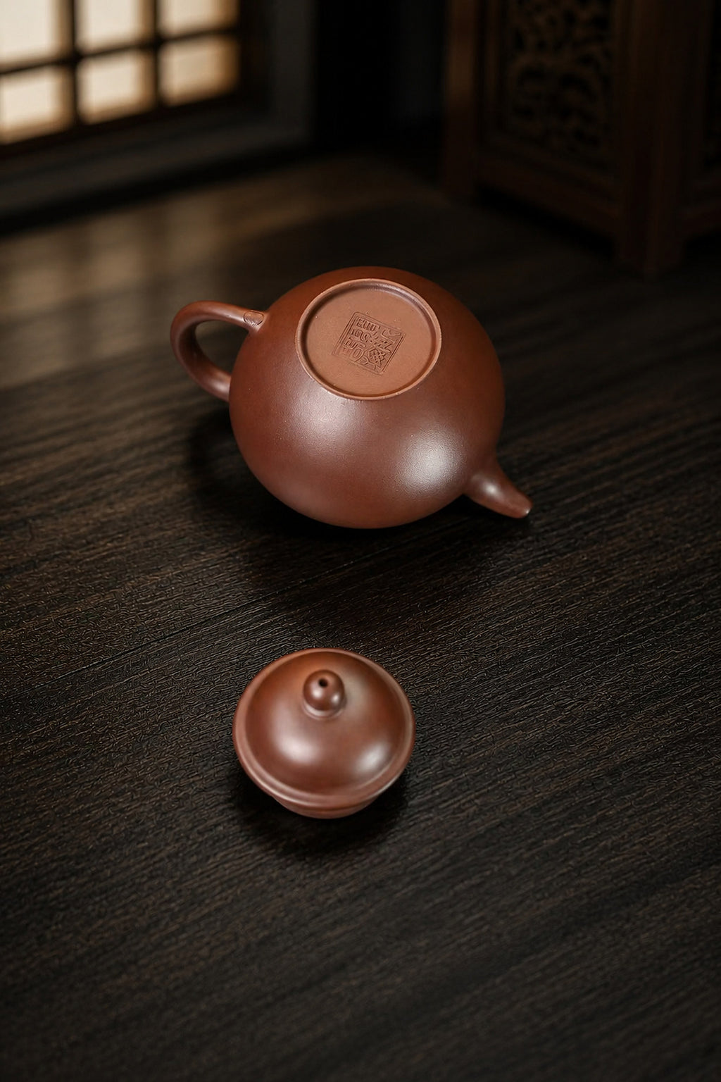 Product view 7 of 100ml Duo Qiu zisha teapot in Aged Zini Clay, No. 382