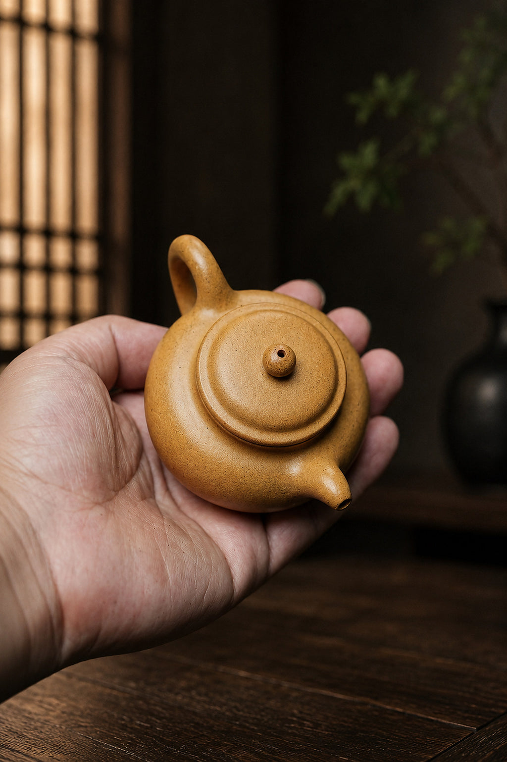 Product view 4 of 100ml Duozhi zisha teapot in Golden Duanni Clay, No. 344
