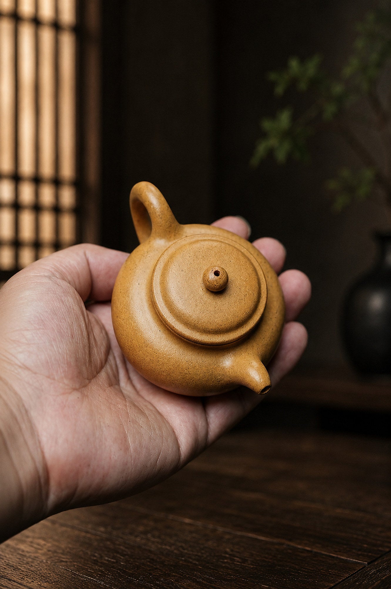 Product view 4 of 100ml Duozhi zisha teapot in Golden Duanni Clay, No. 344