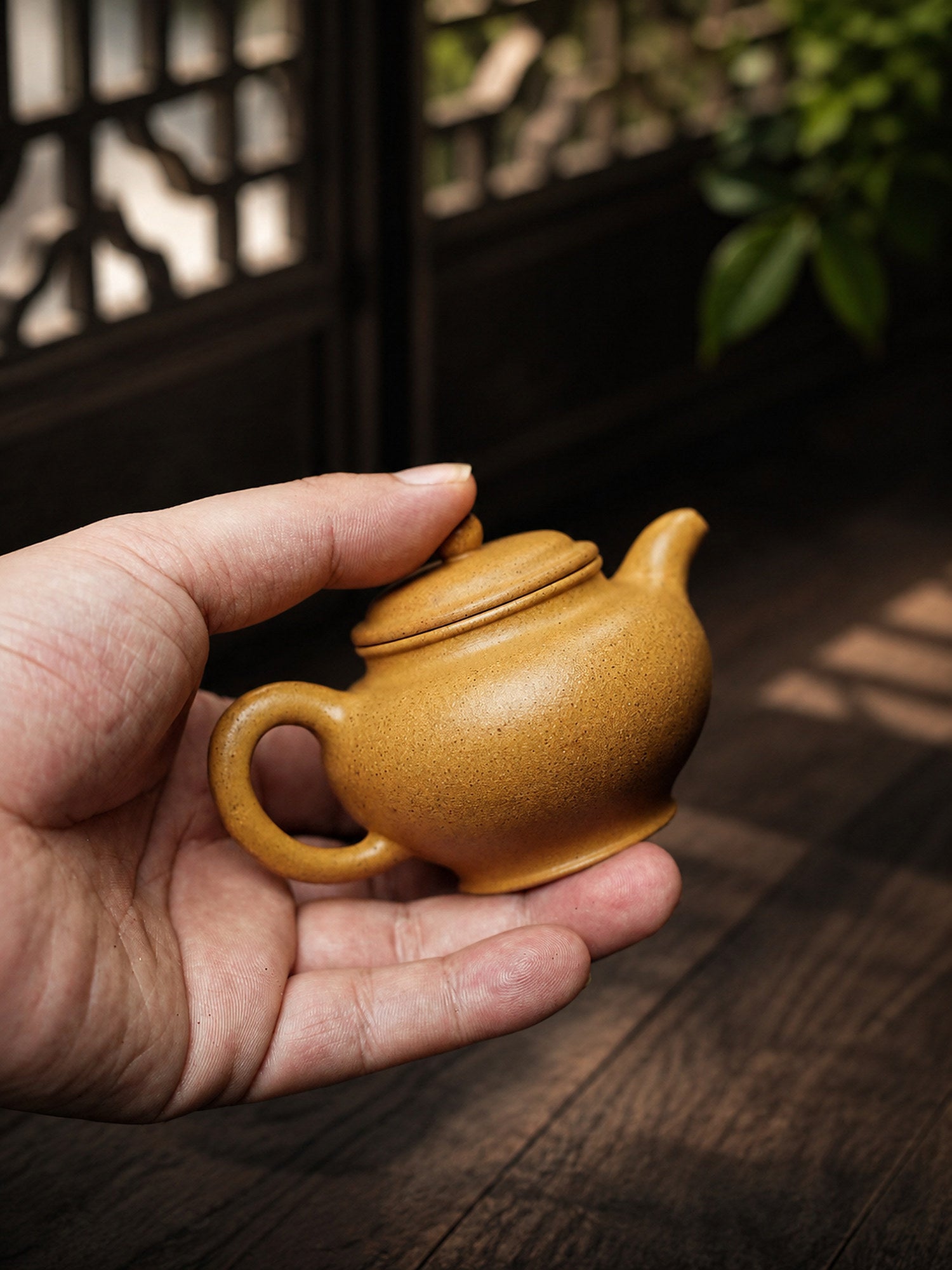Product view 6 of 100ml Duozhi zisha teapot in Golden Duanni Clay, No. 344
