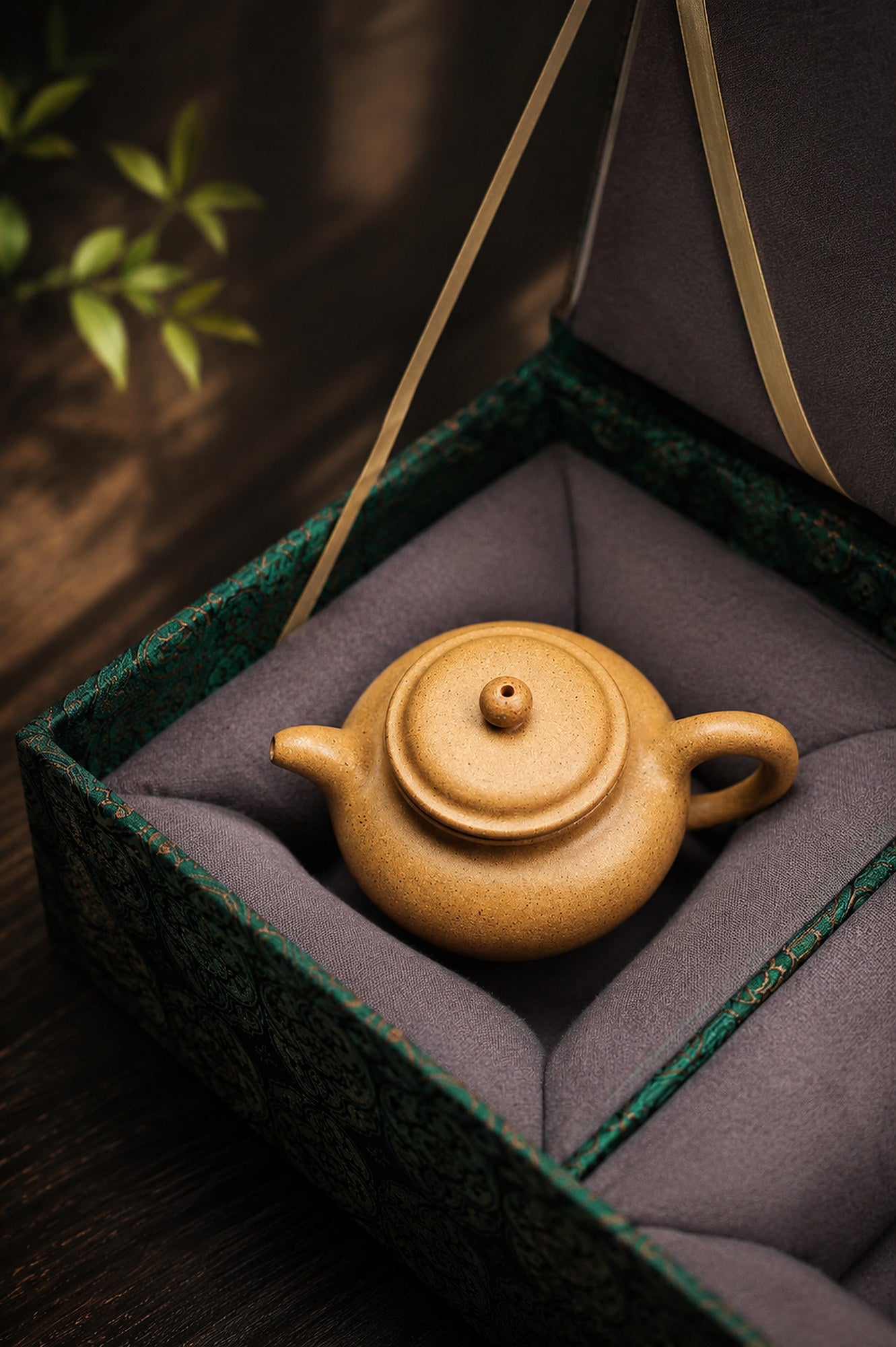 Product view 9 of 100ml Duozhi zisha teapot in Golden Duanni Clay, No. 344