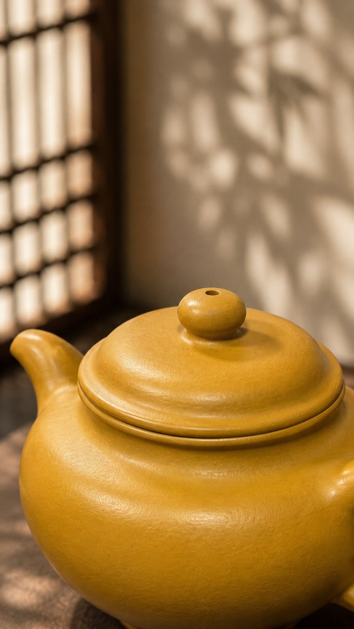 Product view 3 of 180ml Duozhi zisha teapot in Golden Zhuni Clay, No. 220