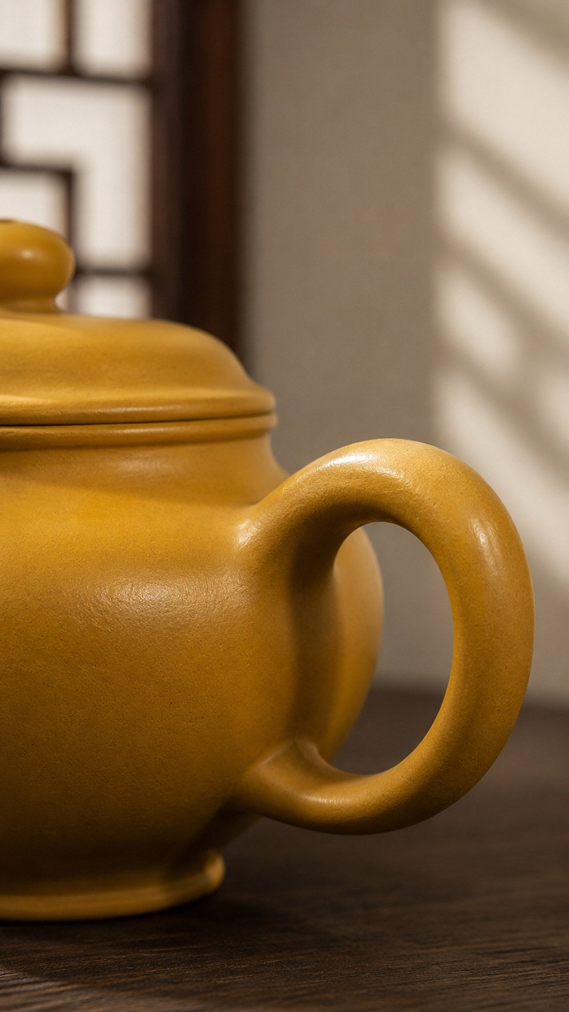 Product view 5 of 180ml Duozhi zisha teapot in Golden Zhuni Clay, No. 220