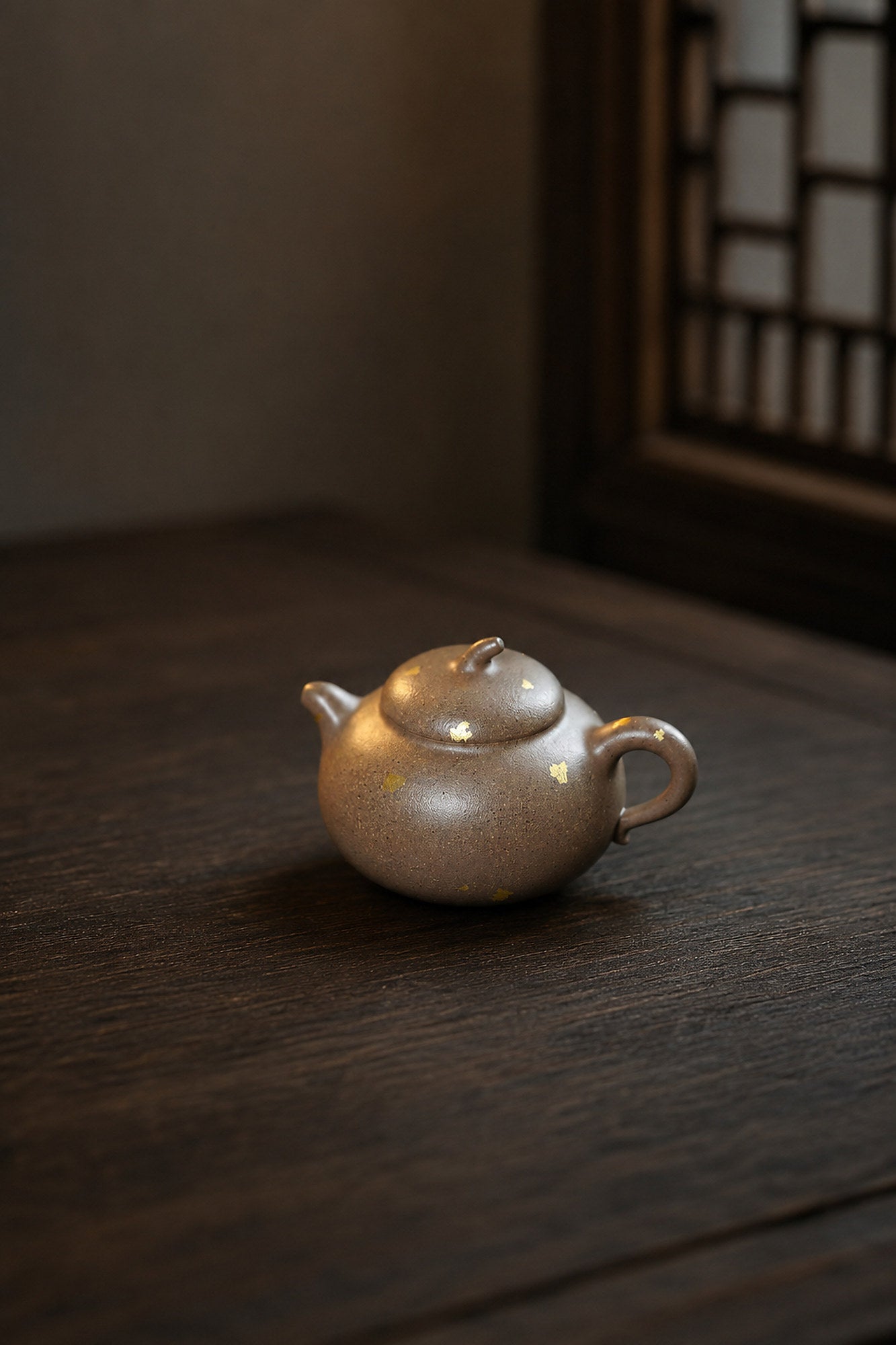 Product view 3 of 90ml Eggplant Form zisha teapot in Qing Jiangponi Clay, No. 423