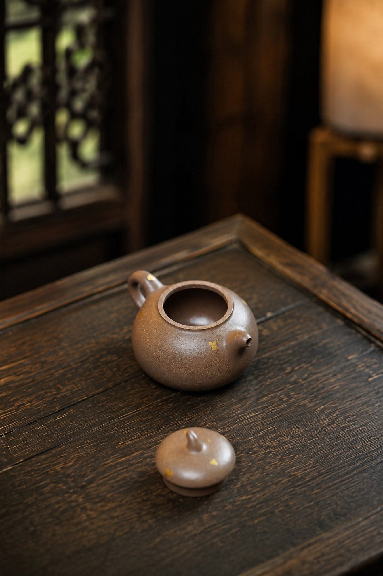 Product view 4 of 90ml Eggplant Form zisha teapot in Qing Jiangponi Clay, No. 423