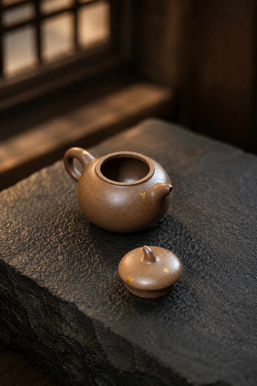 Product view 5 of 90ml Eggplant Form zisha teapot in Qing Jiangponi Clay, No. 423