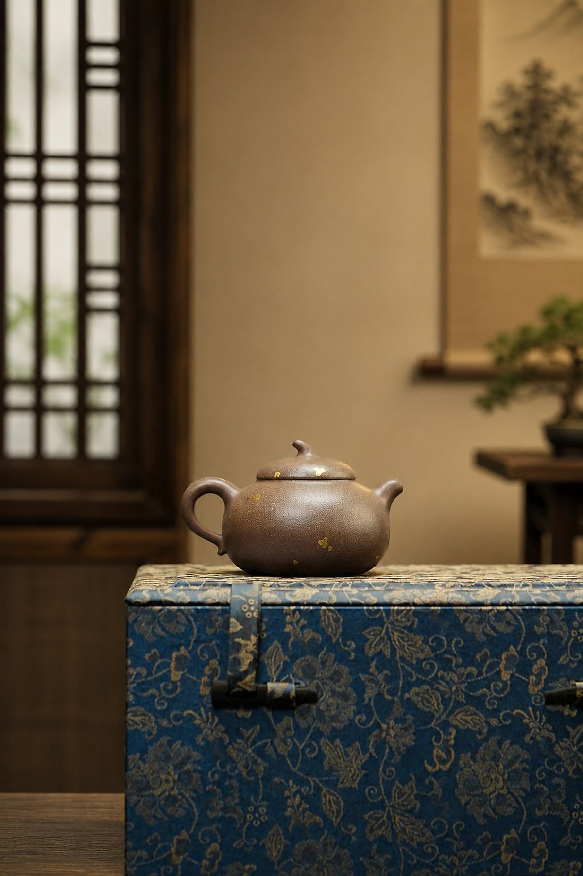 Product view 7 of 90ml Eggplant Form zisha teapot in Qing Jiangponi Clay, No. 423