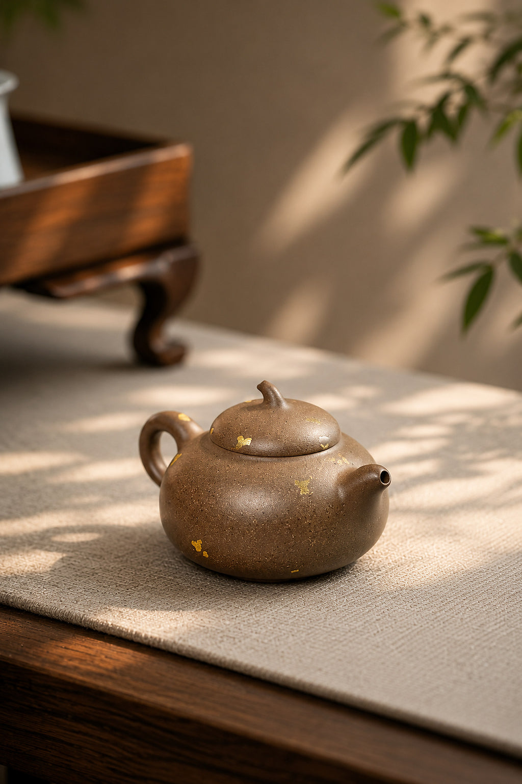Product view 8 of 90ml Eggplant Form zisha teapot in Qing Jiangponi Clay, No. 423