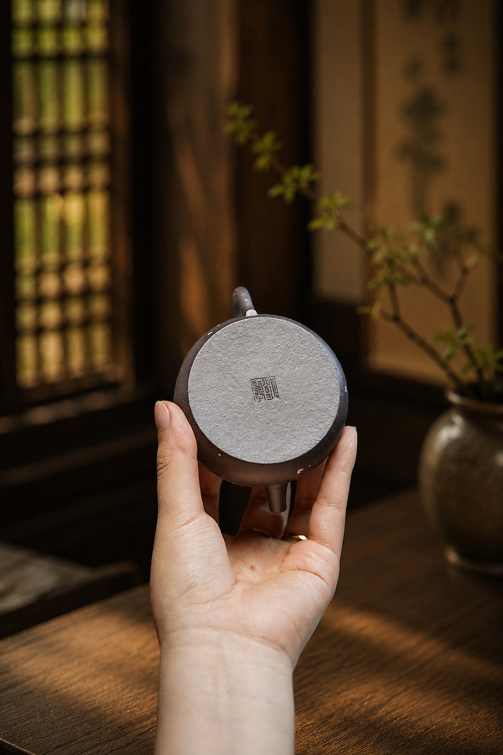 Product view 2 of 100ml Fan Lian Wu Xiang zisha teapot in Tianqingni Clay, No. 231