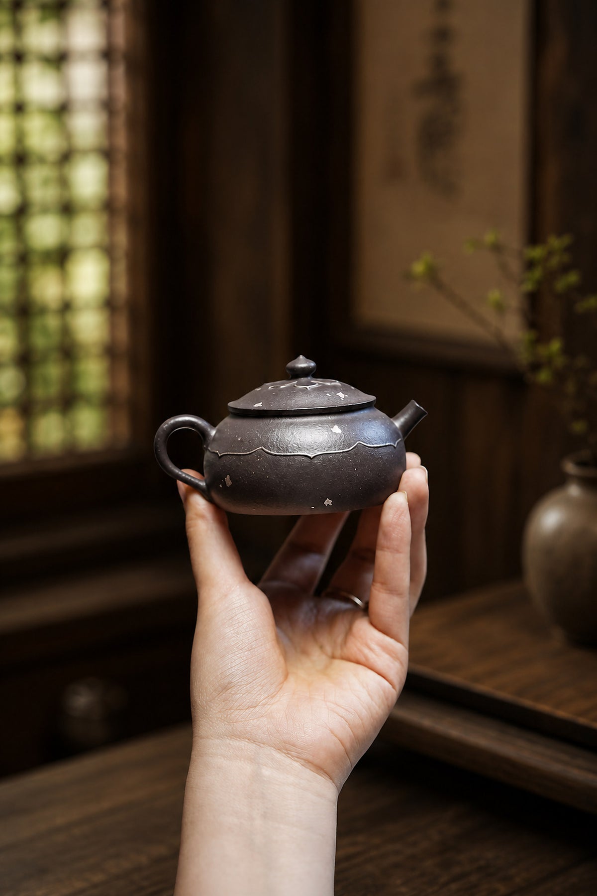 Product view 4 of 100ml Fan Lian Wu Xiang zisha teapot in Tianqingni Clay, No. 231