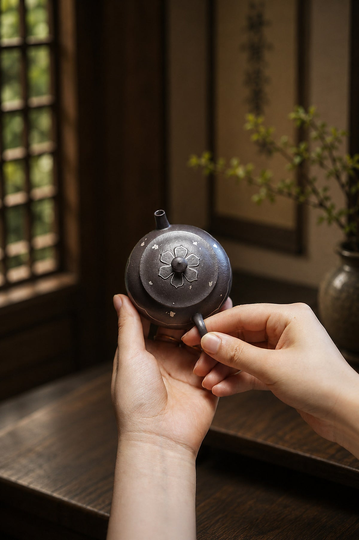 Product view 5 of 100ml Fan Lian Wu Xiang zisha teapot in Tianqingni Clay, No. 231