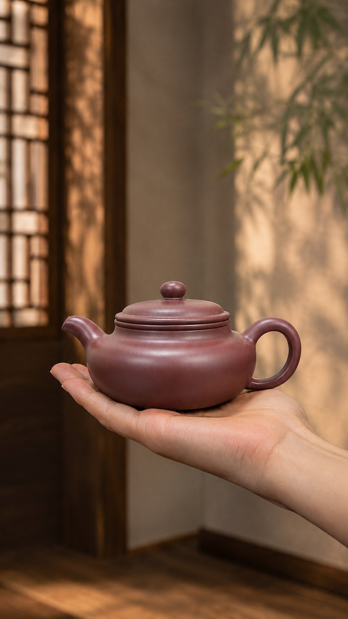 Product view 2 of 130ml Fanggu zisha teapot in Dicaoqing Zini Clay, No. 058