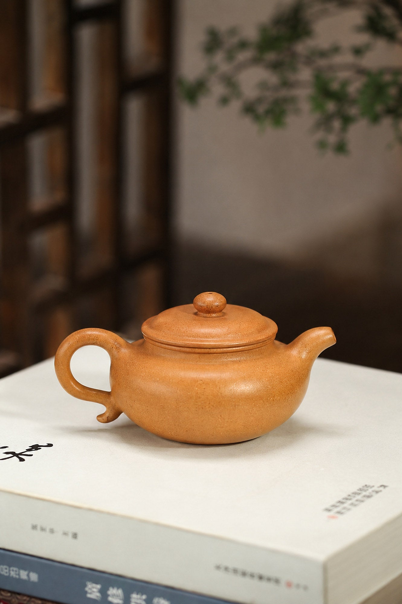 Product view 5 of 110ml Fanggu zisha teapot in Golden Duanni Clay, No. 353