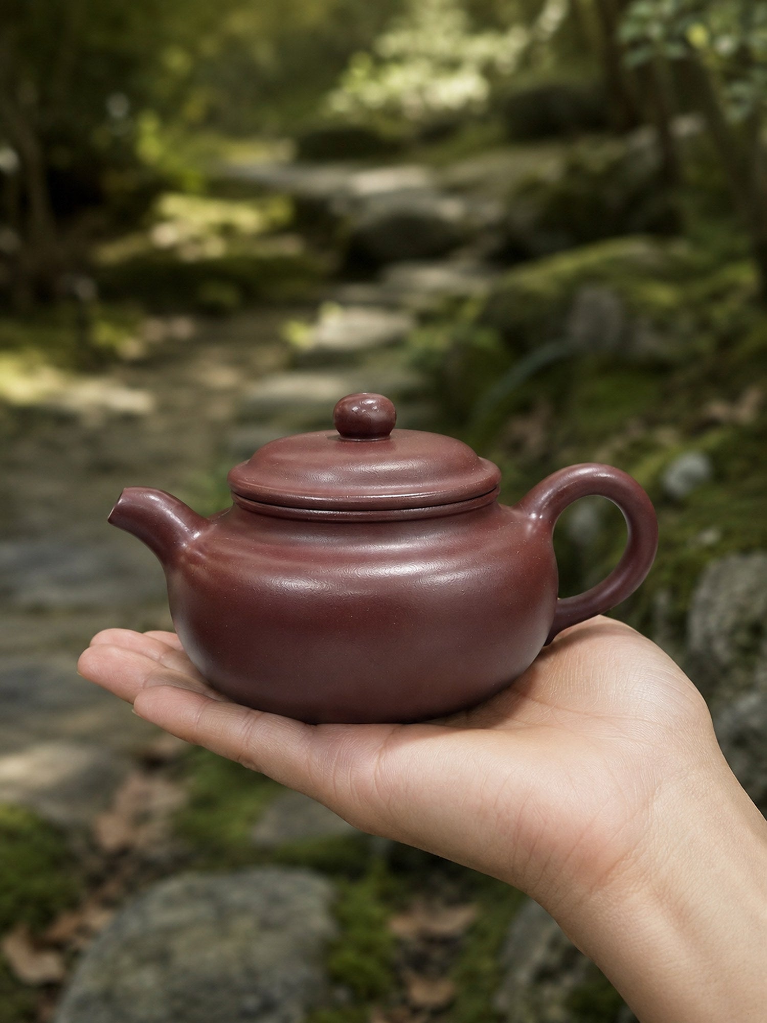 Product view 2 of 200ml Fanggu zisha teapot in Longxuesha Clay, No. 131