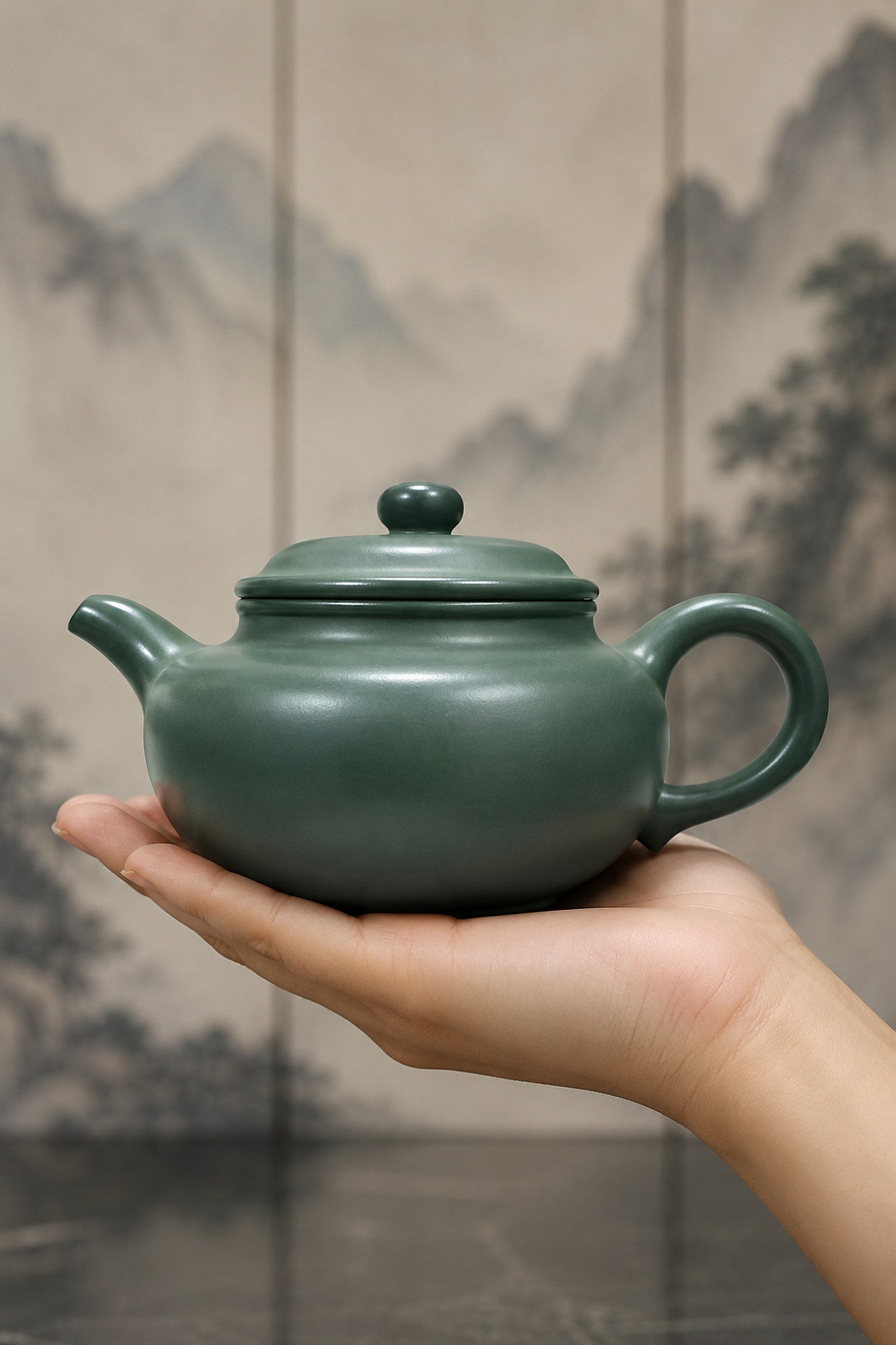 Product view 2 of 200ml Fanggu zisha teapot in Luni Clay, No. 118